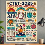 CTET 2025 Mental Fitness Daily Routine Poster